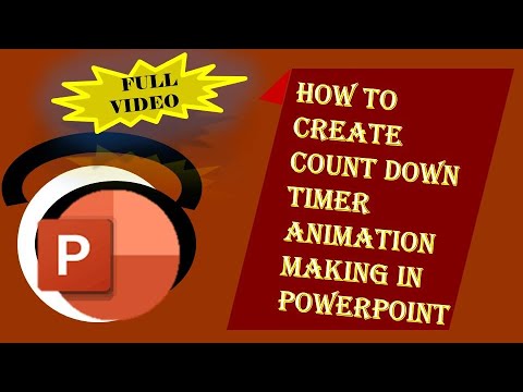 How To Create Count down timer animation making in powerpoint - YouTube