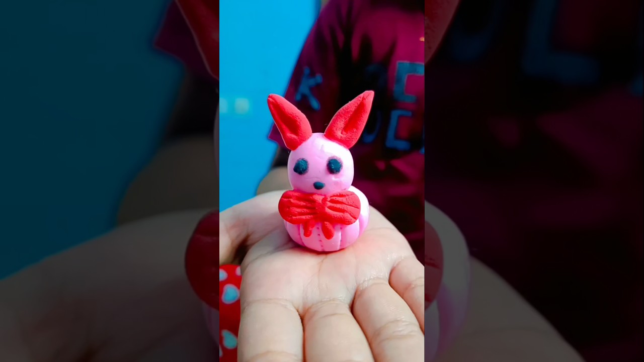 cute clay rabbit 🐇🐰 