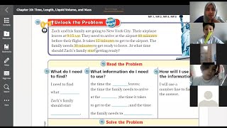 Grade 3 - Math Lesson - 10.5 Problem Solving Time Intervals