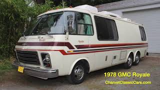 1978 GMC Royale Motorhome. Charvet Classic Cars