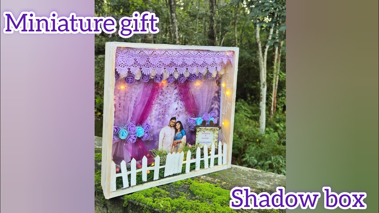 Shadow box/miniature wedding gift/wedding gift/