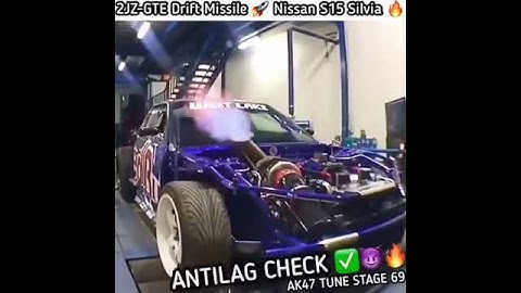 2jz-gte deift nissan s15 silvia (epic)#antilag#missle#2jz