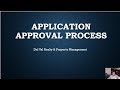 Del val property managment  our application process