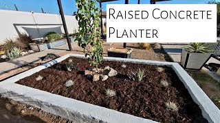 How To Build A Concrete Raised Planter