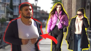 🔥Boy with Breasts Prank😲 -AWESOME REACTIONS 😲🔥
