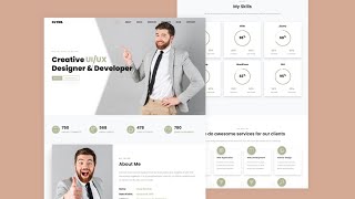 Portfolio Website Design: HTML, CSS & JS | Project for Beginners