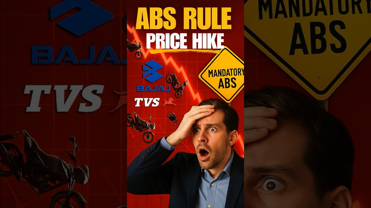 🚨 ₹7,000 Price Hike? Bajaj & TVS Stocks Dip After New ABS Rule!