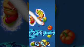 Snake lite game Traps Big Snake in wormate .io! Unbelievable Gameplay#wormate #wormateio #shortsfeed