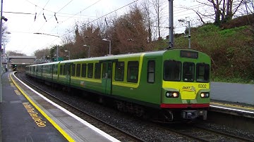 2 x IE 8300 Class Dart Trains - Harmonstown Station, Dublin
