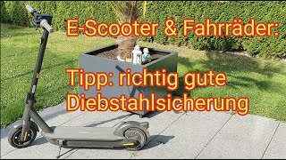 Download Lagu Tipp: Gute Diebstahlsicherung für E-Scooter \u0026 Fahrräder,Ninebot Max G30D 2,Xiaomi Mi,E-Bike/Pedelec MP3