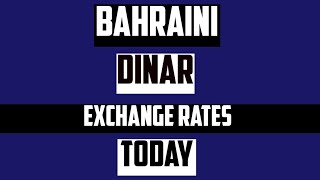 Bahraini Dinar Currency Exchange Rates Today BHD  to USD EUR CAD AUD CHF GBP INR JPY 10 July 2025