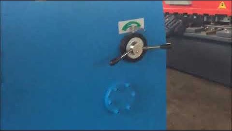 Hydraulic sheet metal shearing machine 8x4000mm with E21 controller