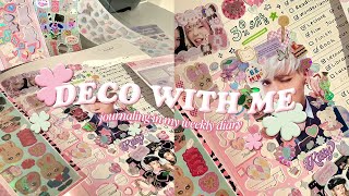📓 JOURNAL WITH ME - deco in my weekly diary 🌸