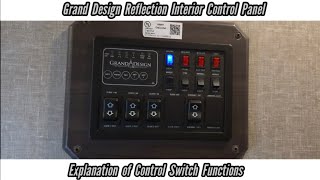 Grand Design Reflection Interior Control Panel. Explanation of Control Switch Functions.