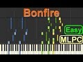 Felix Jaehn feat. ALMA - Bonfire (Easy Version) I Piano Tutorial by MLPC