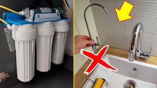 ⚫ EASIEST WAY! (in 4 min) How to install a water filter without drilling