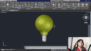 3D Light Bulb Model in AutoCAD