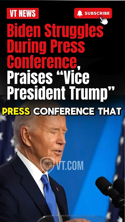 Biden Struggles During Press Conference Praises "Vice President Trump"