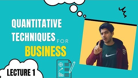 Quantitative Techniques for Business | Introduction and Meaning of Statistics #bba #mba