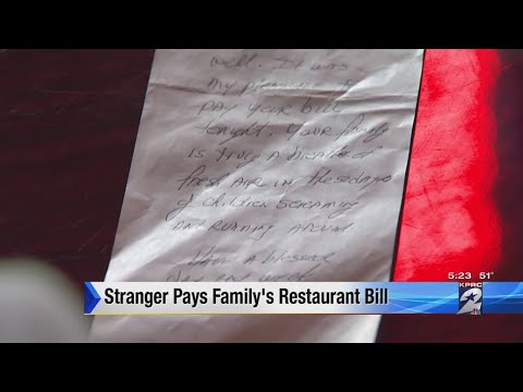 Anonymous giver pays for meal for family of 7