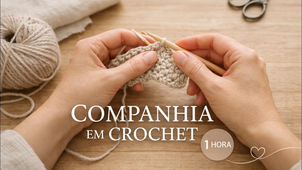 1 Hora de Crochet em Silêncio no Atelier 