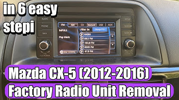 Mazda CX-5 (2012-2016) Factory Radio Head Unit CD Player removal in 6 easy steps