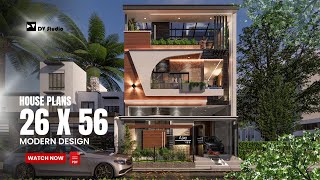 26x56, 25X55 House plan | Full Video | 162 Gaj | 1456 sqft || DV Studio