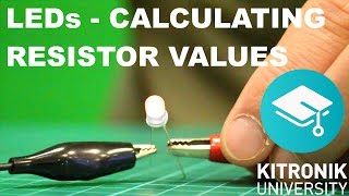 LED resistor value calculation explained (Ohm's Law)