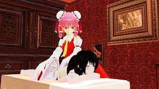 [ 東方/ Touhou MMD ]  Reimu gets a relaxing massage