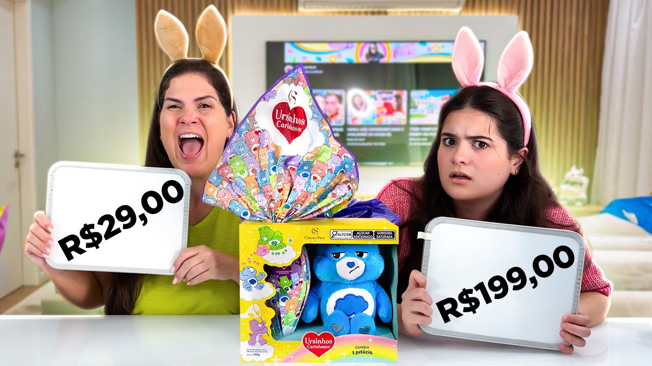 QUEM ACERTAR O PREÇO GANHA O OVO DE PÁSCOA * Ela não sabe brincar!!!