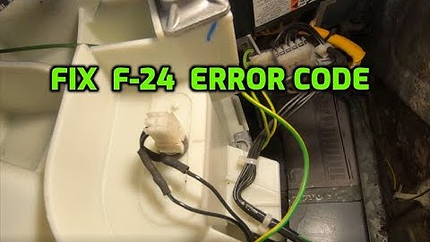 HOW TO FIX F-24 ERROR CODE WHIRLPOOL, KENMORE, MAYTAG WASHING MACHINE