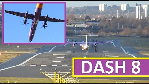 Plane Landing Video Flybe Dash8 Q400
