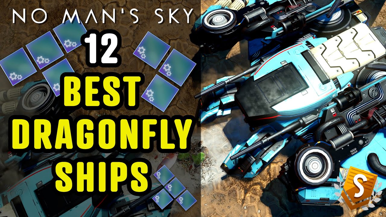 No Man's Sky: 12 RARE Supercharged Dragonfly Sentinel Ships - YouTube
