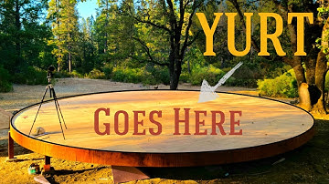 Cutting a CIRCLE | YURT Platform BUILD | part 3