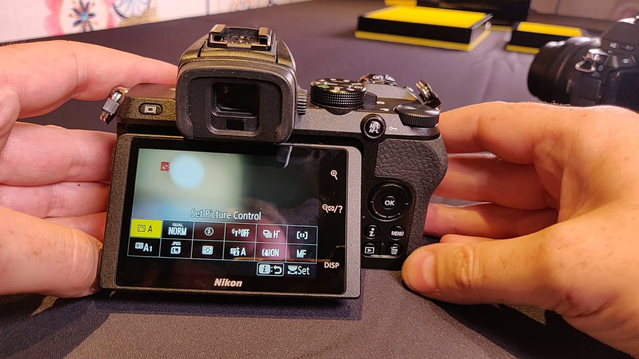Nikon Z50 Continuous shooting, with and without lens plus menus