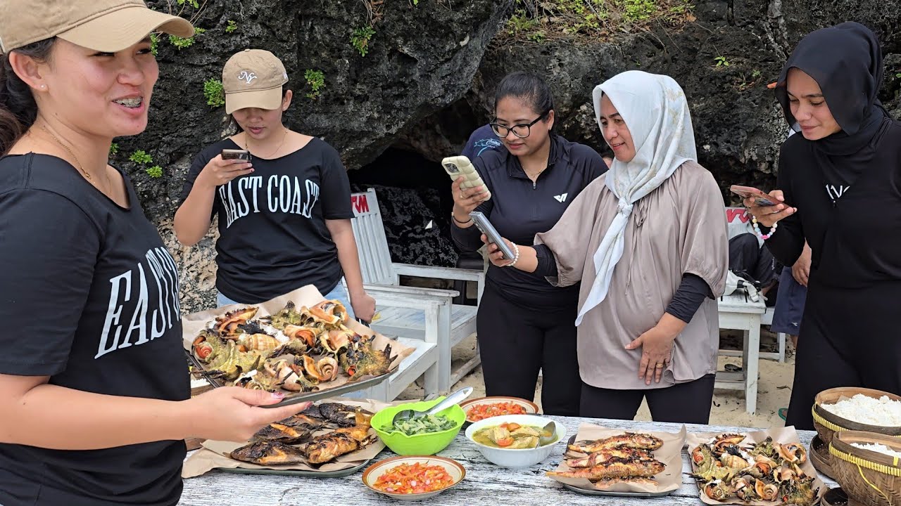 Berburu Ikan & Kerang buat makan di Pantai || Subscriber dari Jambi, Jakarta & Thailand
