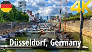 Düsseldorf, Germany walking tour 4K 60fps