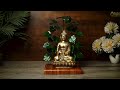 Buddha statue with led for office decor  statuestudio