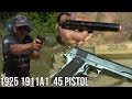 1911A1 .45 Pistol from 1925 in Slow-Mo!