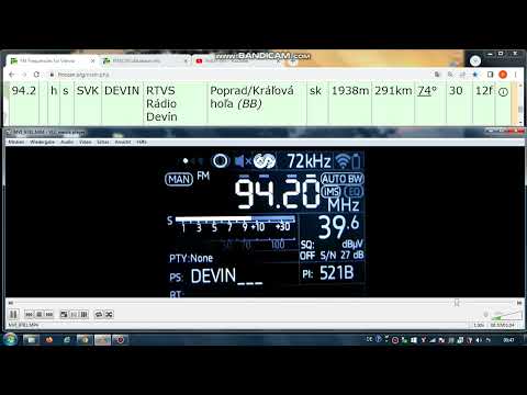 FM DX TR - 271223 2235UTC - 94.2 RTVS Rádio Devín (SVK) Poprad/Kráľová hoľa (BB) 30kW 291km