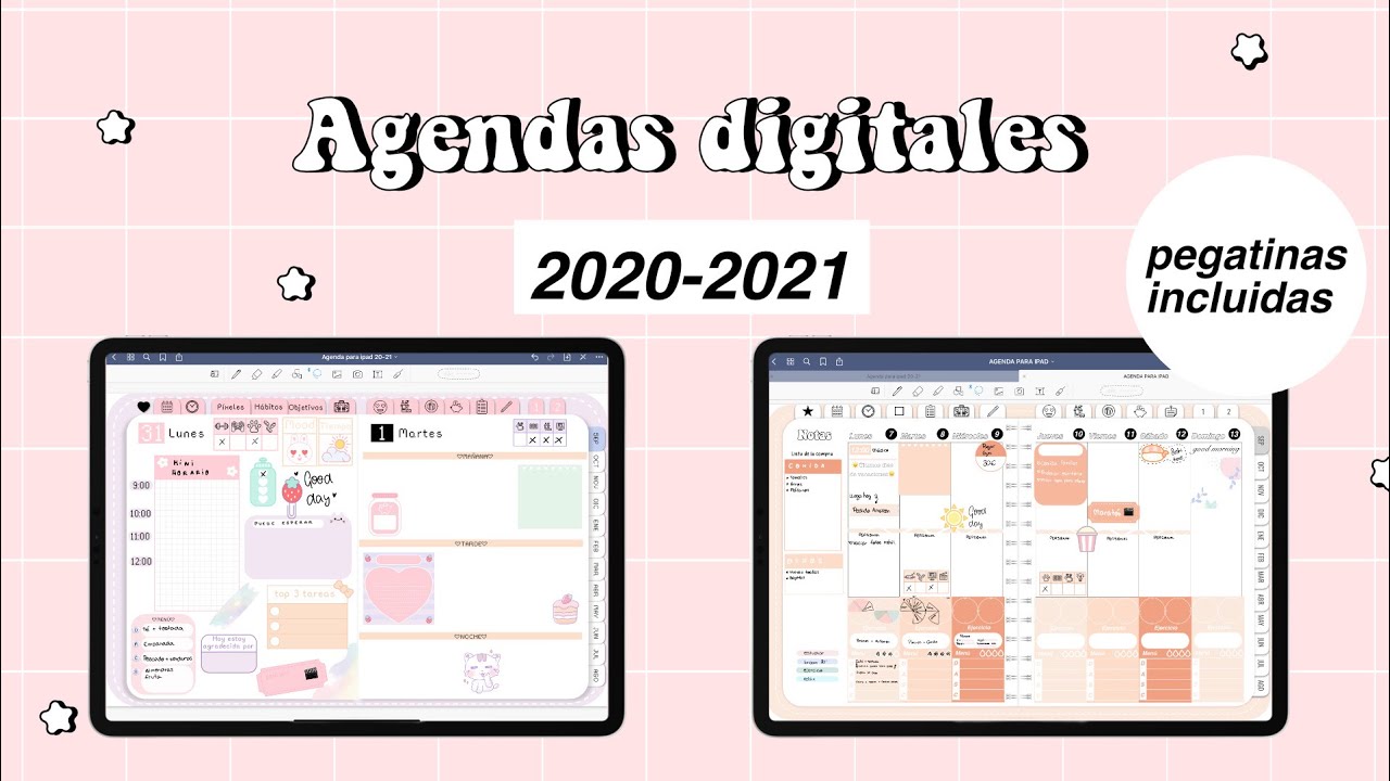 Agendas digitales para iPad 2020 - 2021 🍑