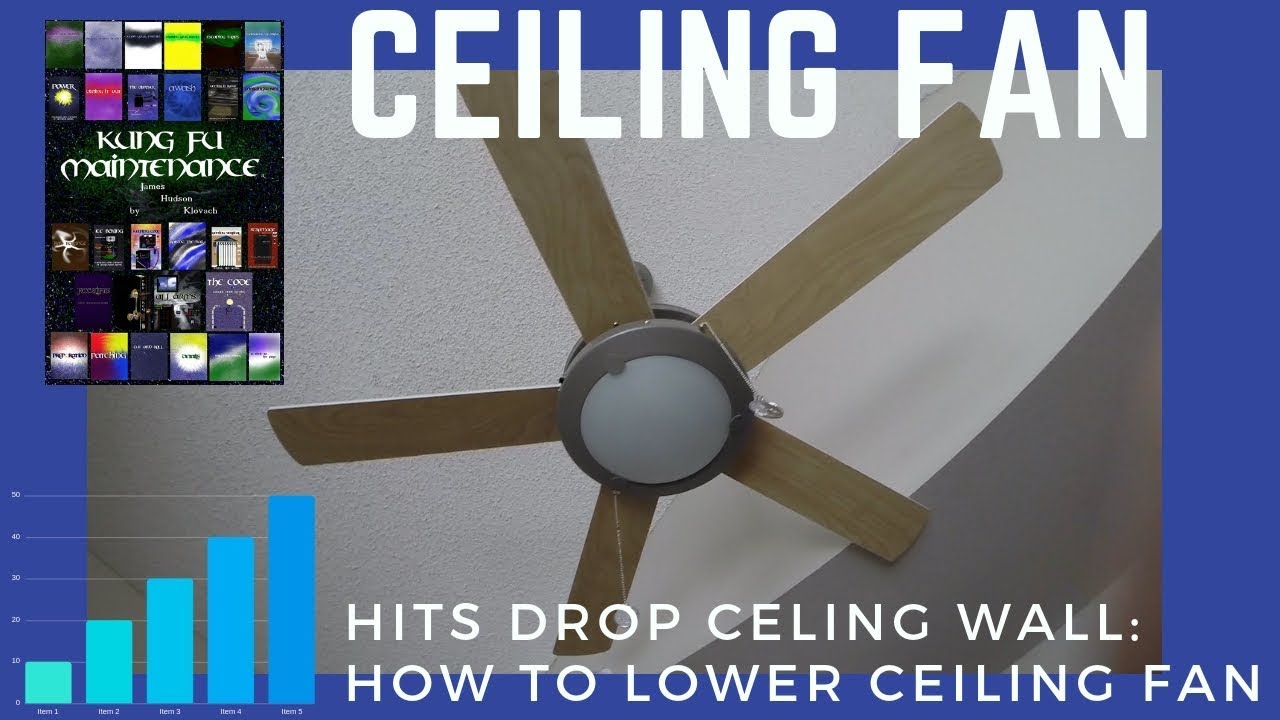 Ceiling Fan Hits Drop Ceiling Wall How To Lower Ceiling Fan Youtube