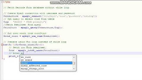 Fetch records from Mysql without using while loop PHP