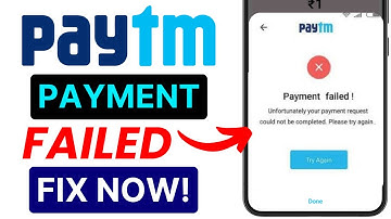 Payment Failed Problem Fix 💳 | Paytm Transaction Not Successful Solution | Paytm Payment Error