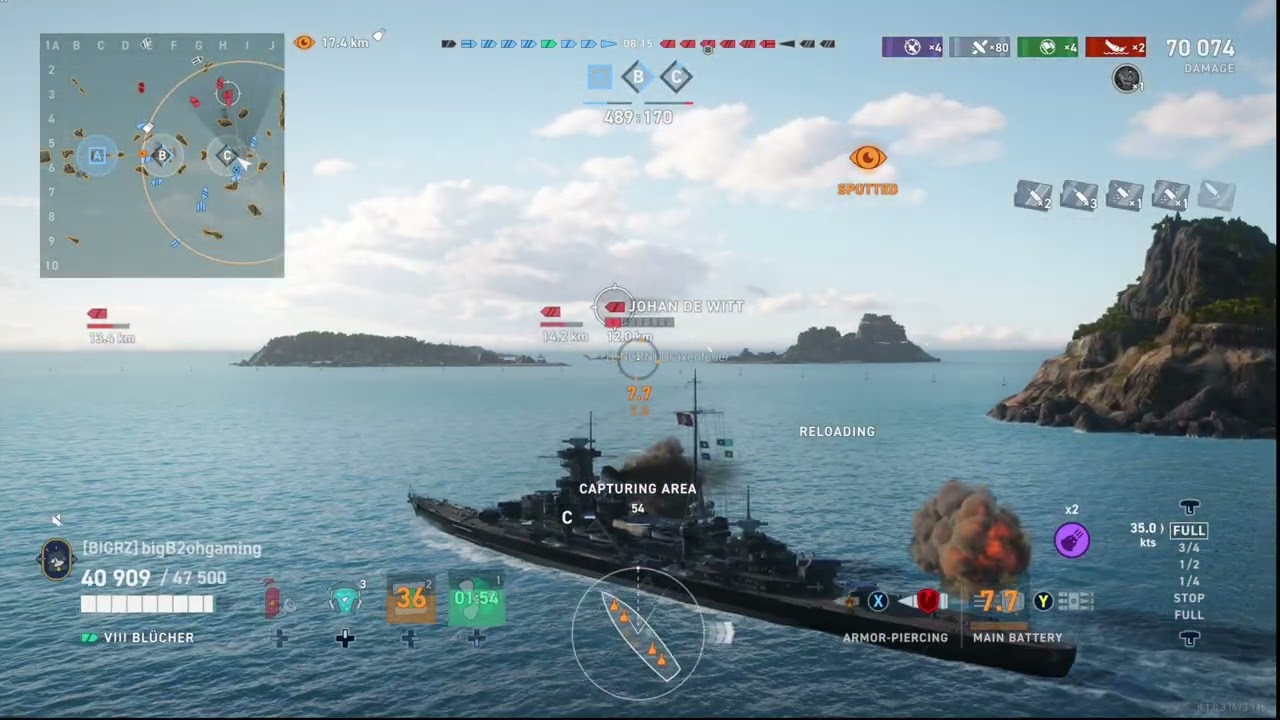 Blücher is better than hipper but a sheep among wolves - World of Warships Legends