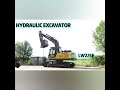 The Chinese Landward excavator is a modern excavator with 80 horsepower and weighing 22 tons.