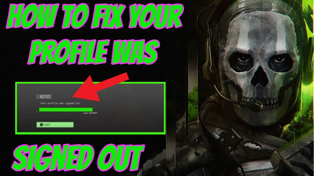 How to fix 'Your profile was signed out' error in Modern Warfare 2 and Warzone  2