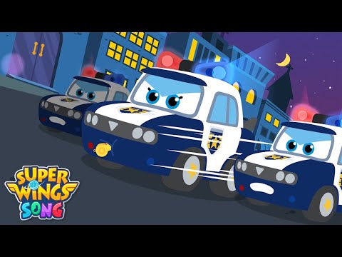 Police Car | Kids Songs | Car Songs | Super Wings Song | Nurseryrhymes