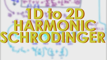 Schrödinger Equation from 1D to 2D Harmonic Oscillator