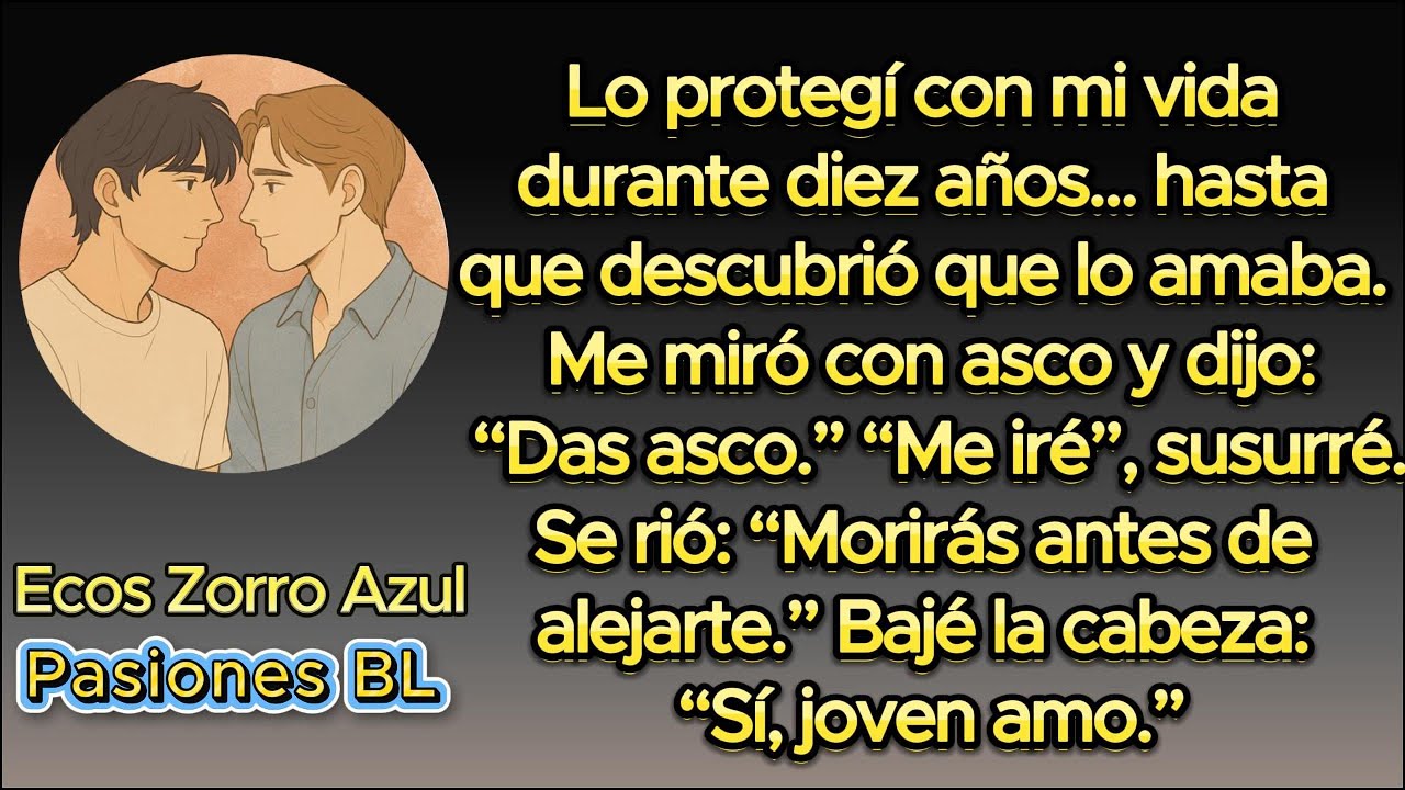 🌈 Lo protegí con mi vida durante diez años—pero cuando descubrió que lo amaba, me llamó repugnante.